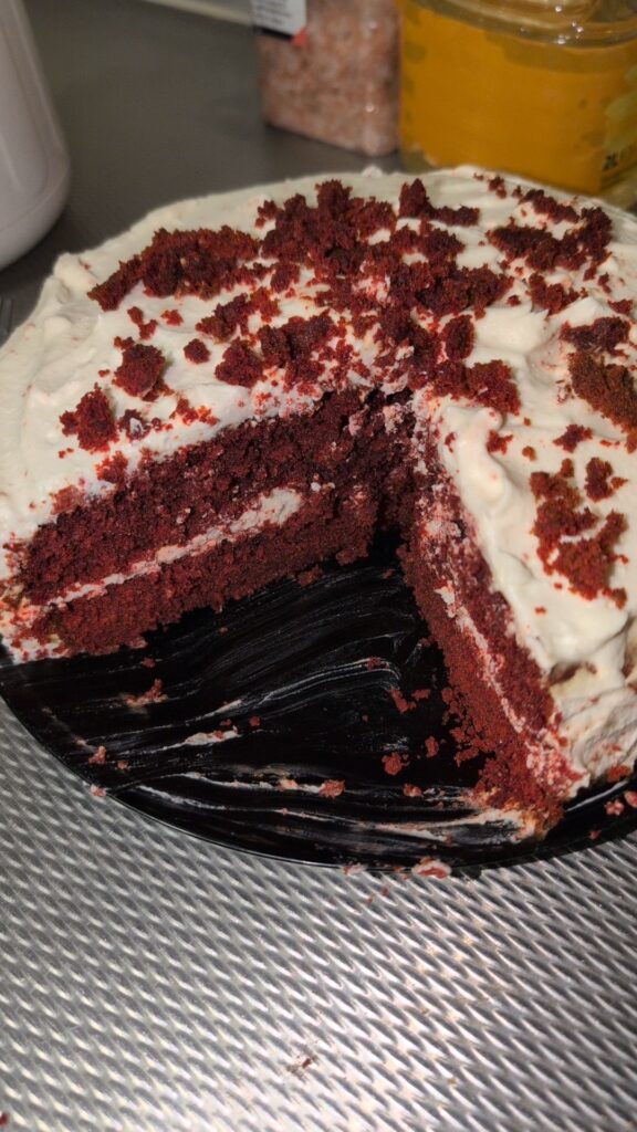 Red velvet taart