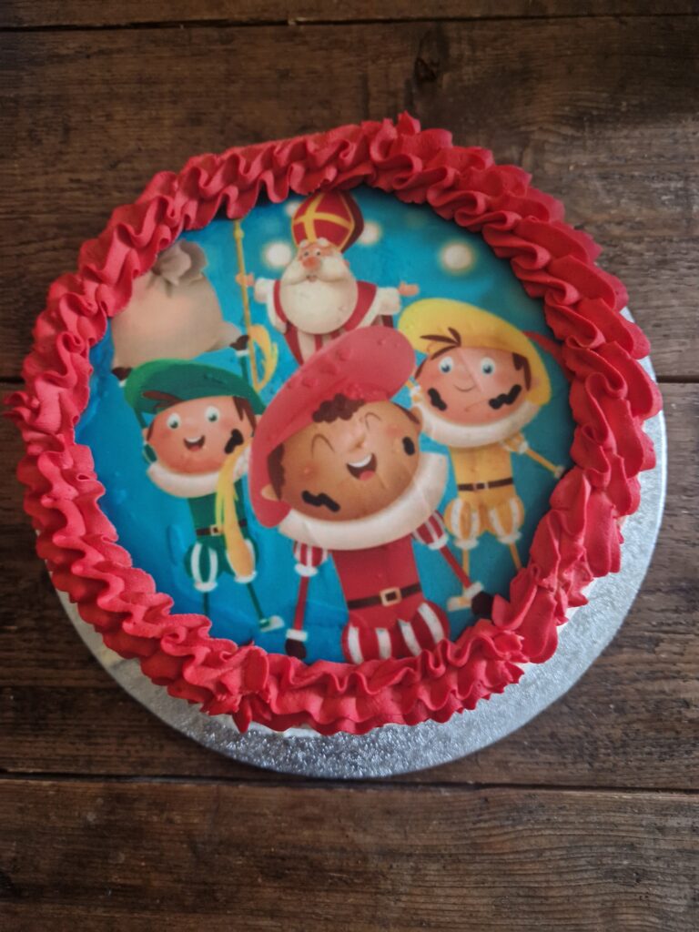 Sinterklaas slagroomtaart