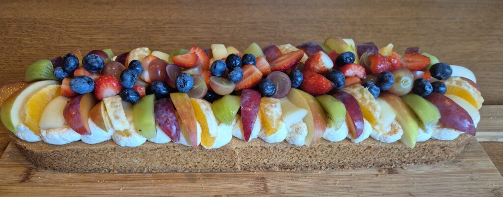 Slof met vers fruit