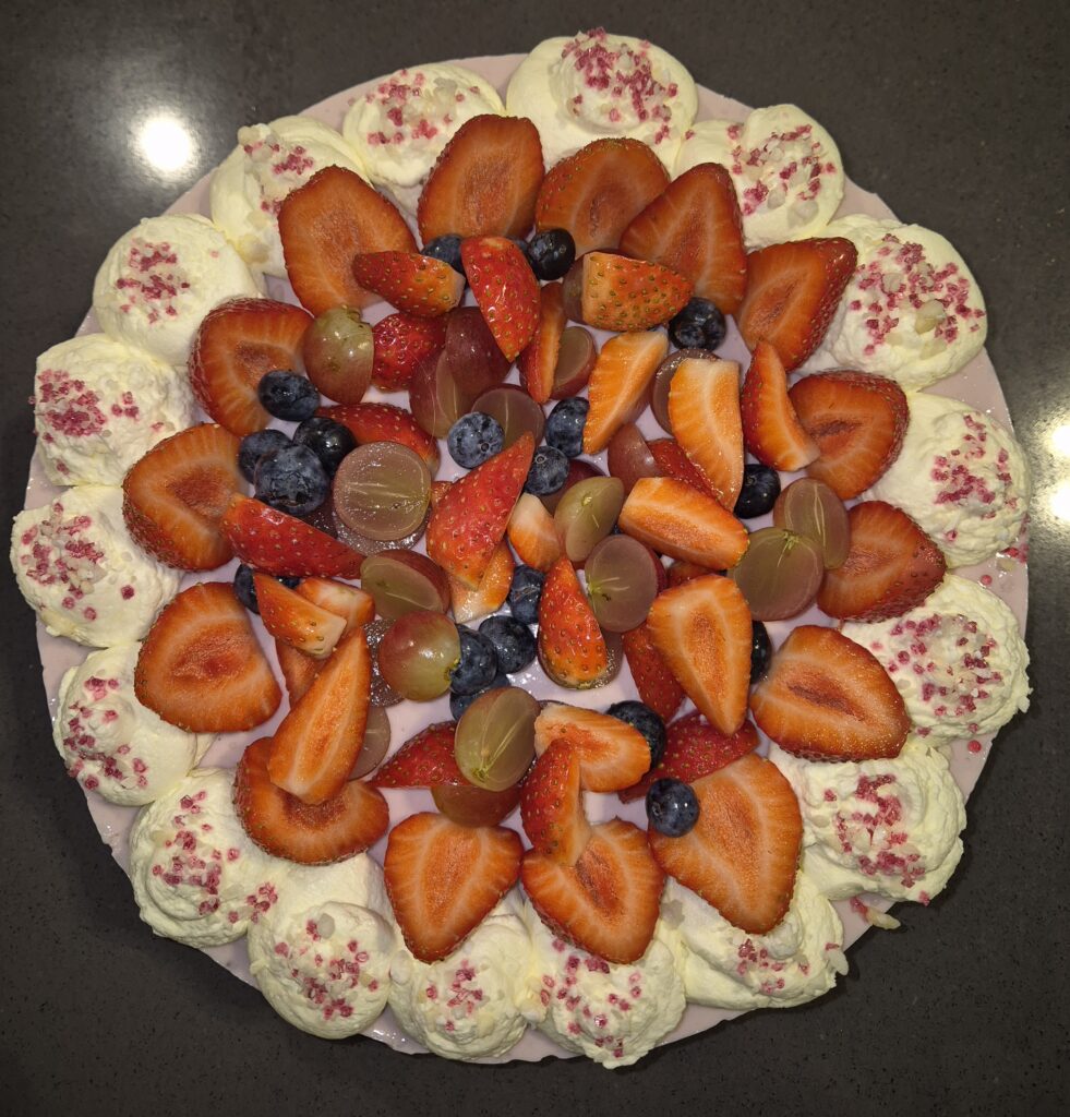 Kwarktaart met fruit